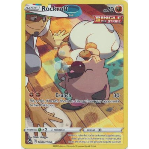 Rockruff Character Rare TG07/TG30 - Silver Tempest