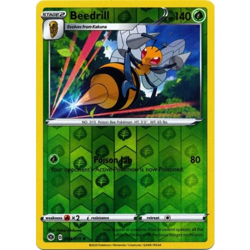Beedrill 004/073 Reverse Holo Pokemon TCG - Champions Path