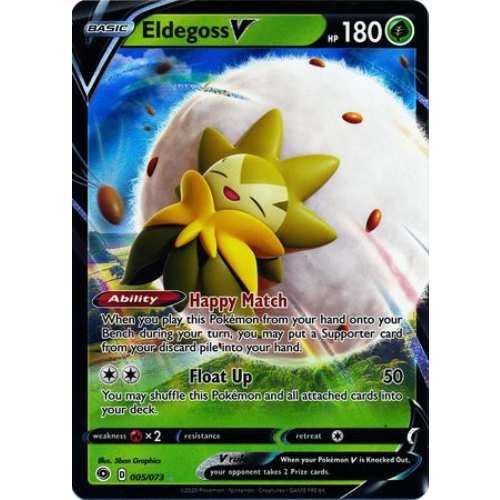 Eldegoss V 005/073 V Rare Pokemon TCG - Champions Path