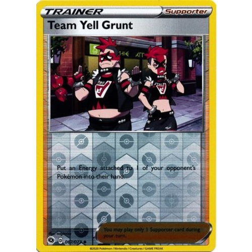 Team Yell Grunt 067/073 Reverse Holo Pokemon TCG - Champions Path
