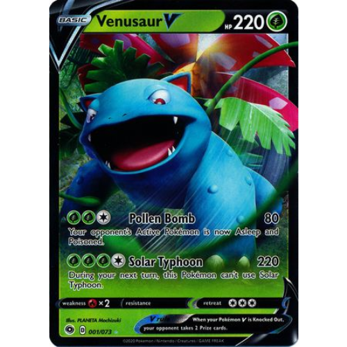 Venusaur 001/073 V Rare Pokemon TCG - Champions Path