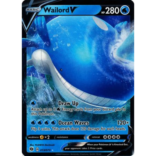 Wailord V 013/073 V Rare Pokemon TCG - Champions Path